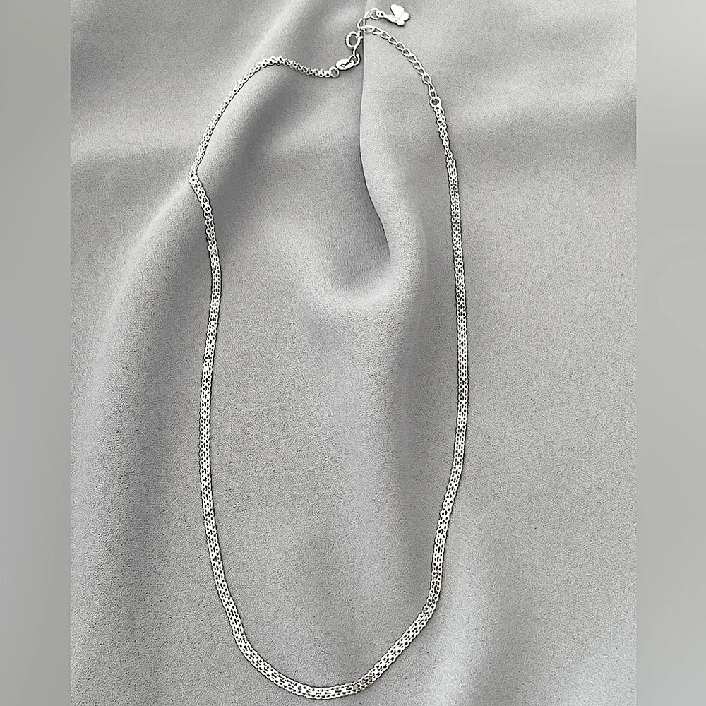 Solid 925 Bismark Chain Necklace - Picture 2 of 5